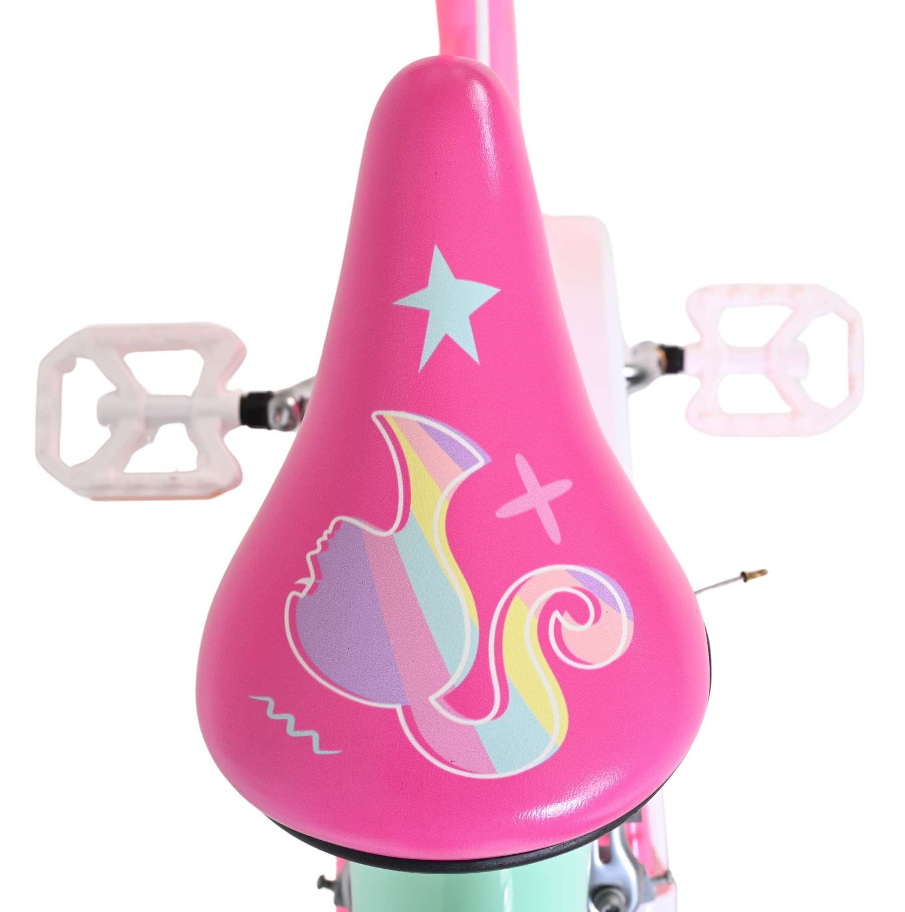 Volare barbie kinderfiets - meisjes - 16 inch - roze - twee handremmen