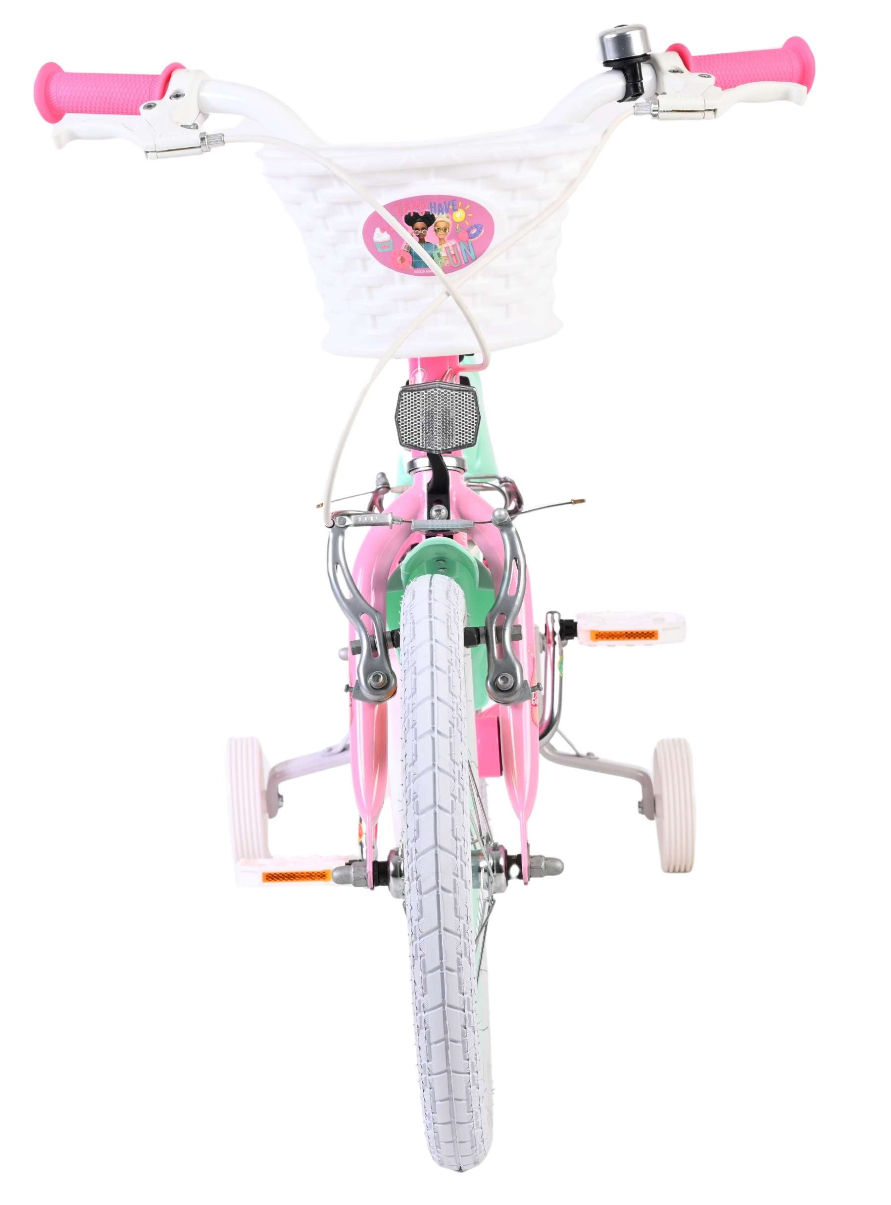 Volare barbie kinderfiets - meisjes - 16 inch - roze - twee handremmen