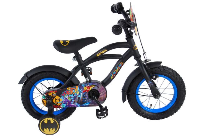 Kinderfiets 12 Batman - zwart