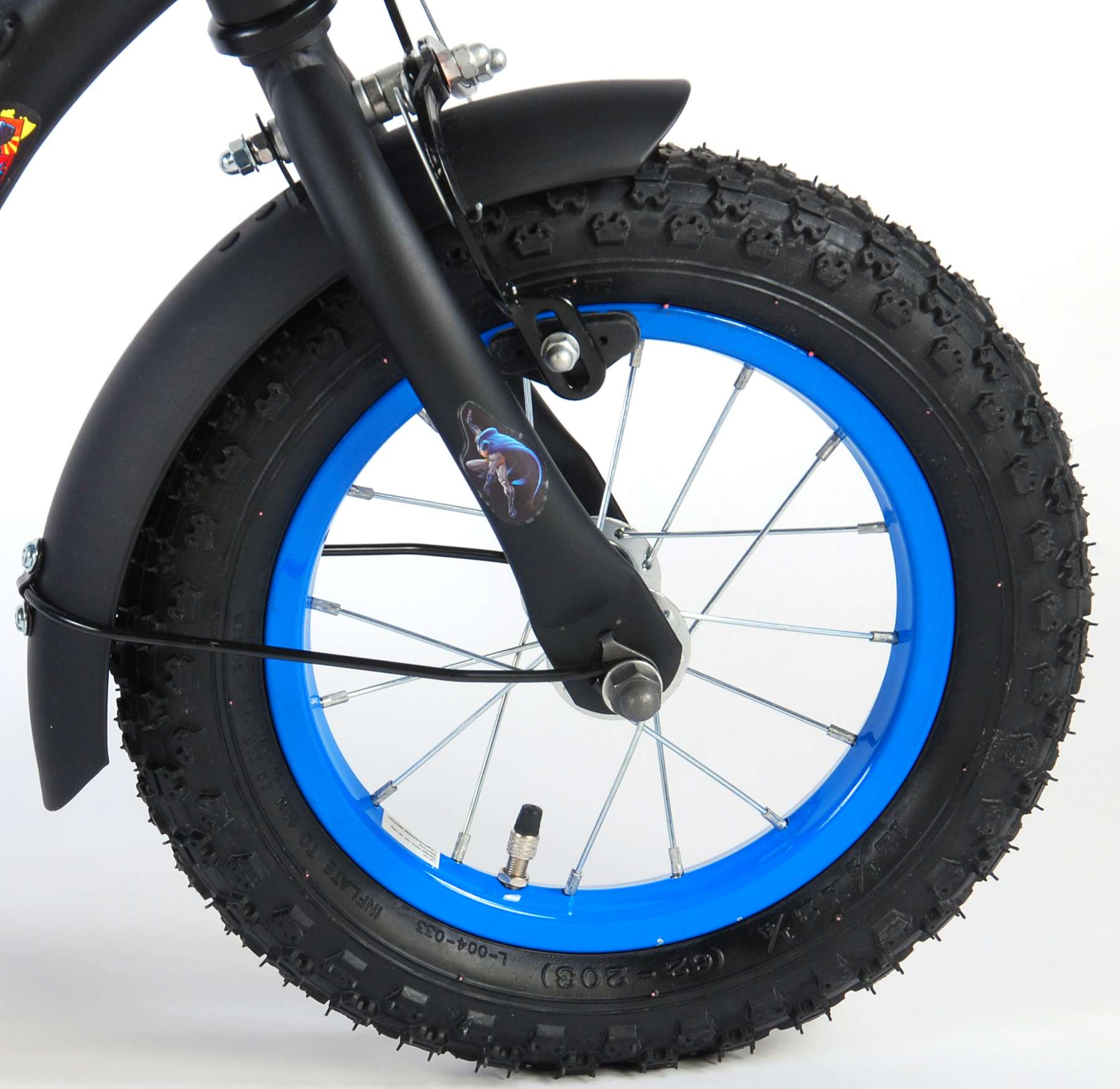 Kinderfiets 12 Batman - zwart