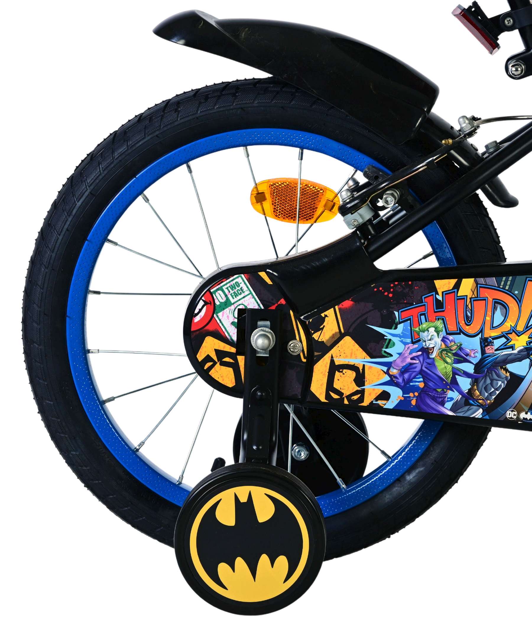 Batman kinderfiets - jongens - 16 inch - zwart - 2 handremmen