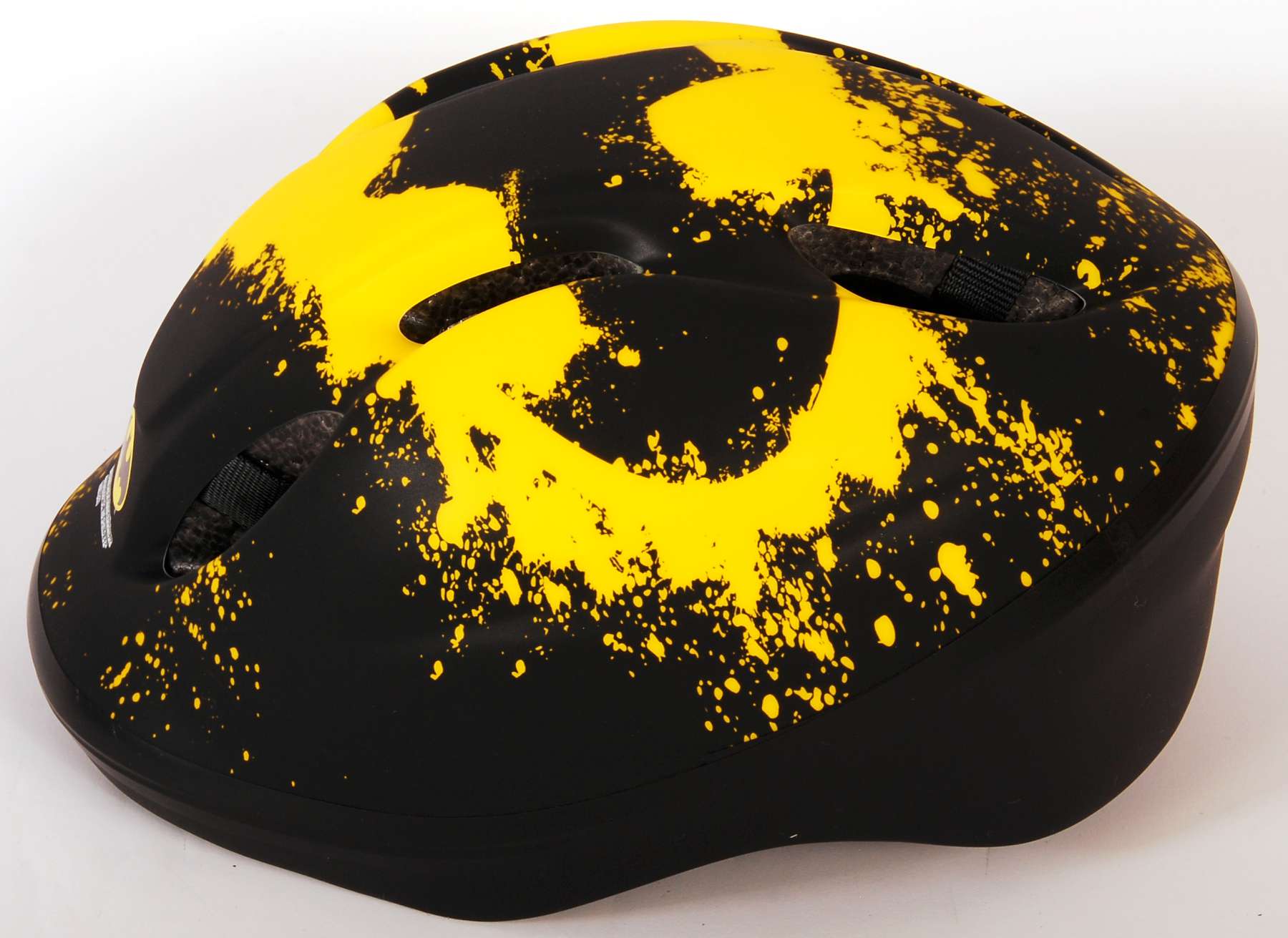 skate fietshelm Batman juniGoud 52-56 cm zwart geel