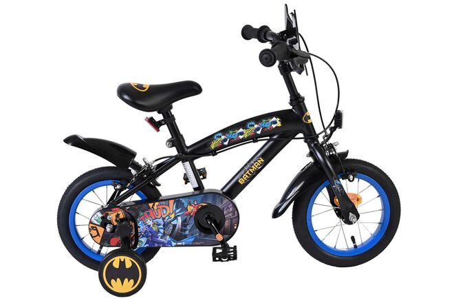 Batman kinderfiets - jongens - 12 inch - zwart - twee handremmen
