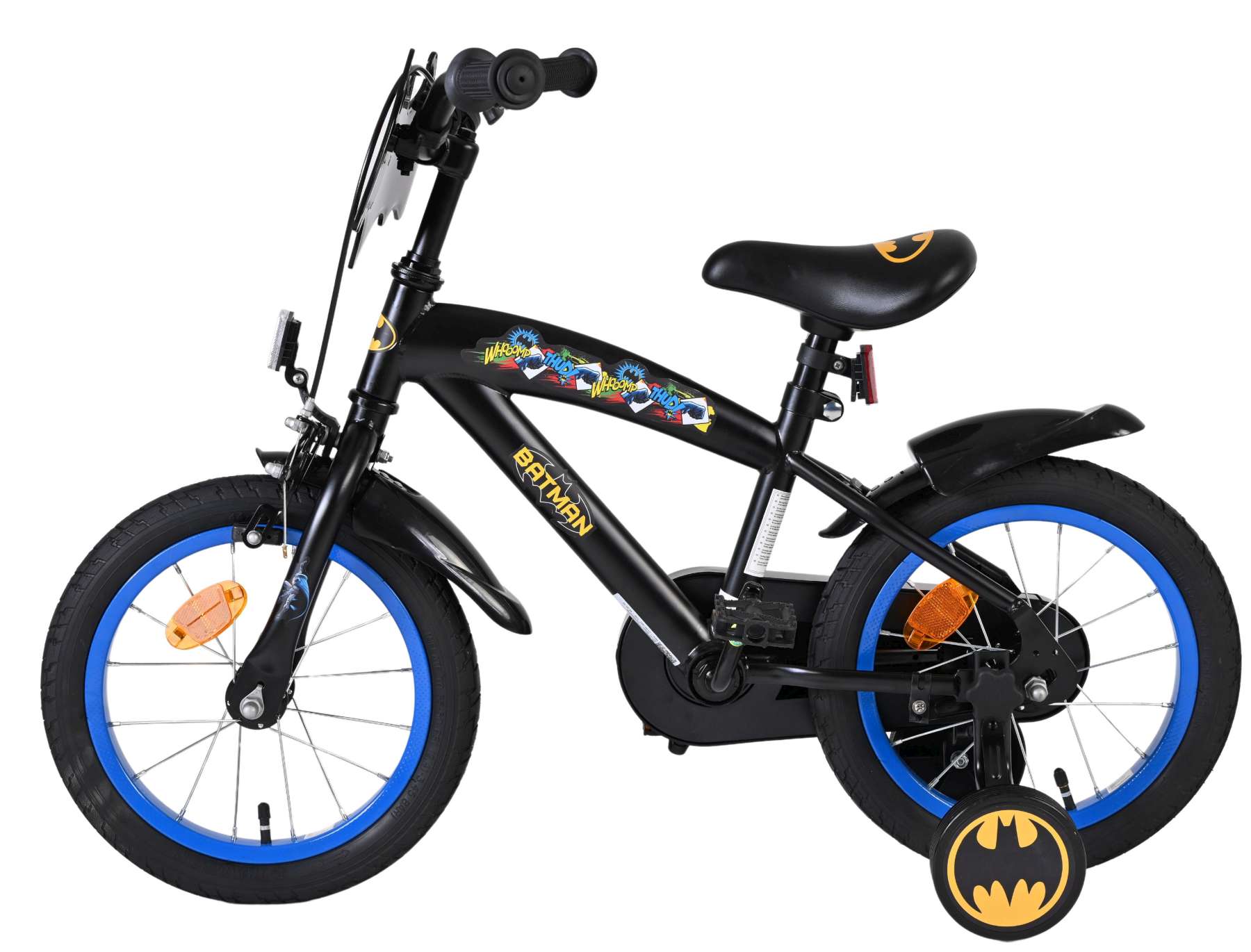 Batman kinderfiets - jongens - 14 inch - zwart