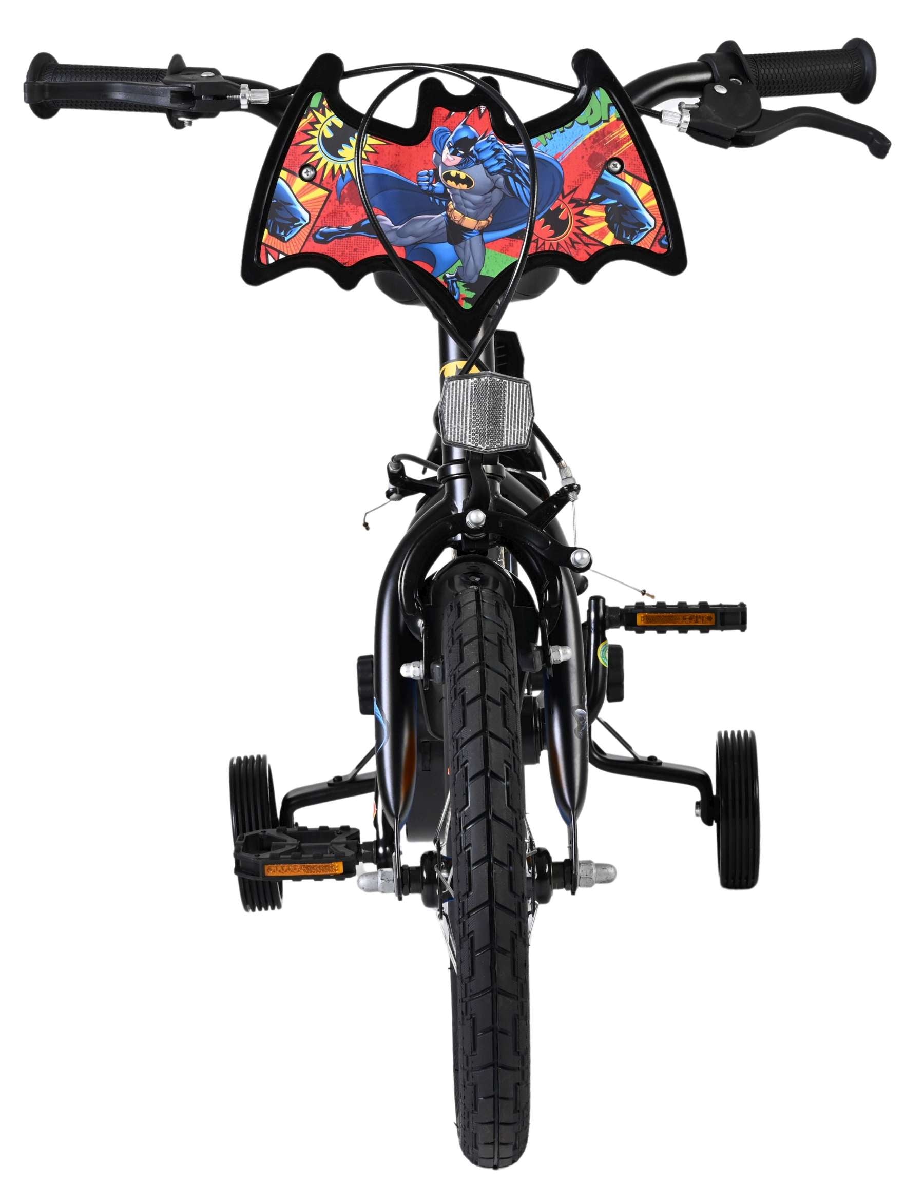 Batman kinderfiets - jongens - 14 inch - zwart - twee handremmen
