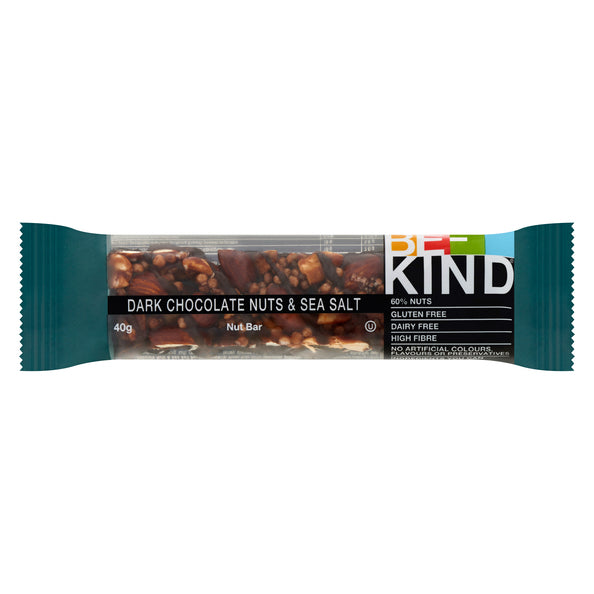 Be-kind single dark chocolate nuts seasalt (12x40gr)