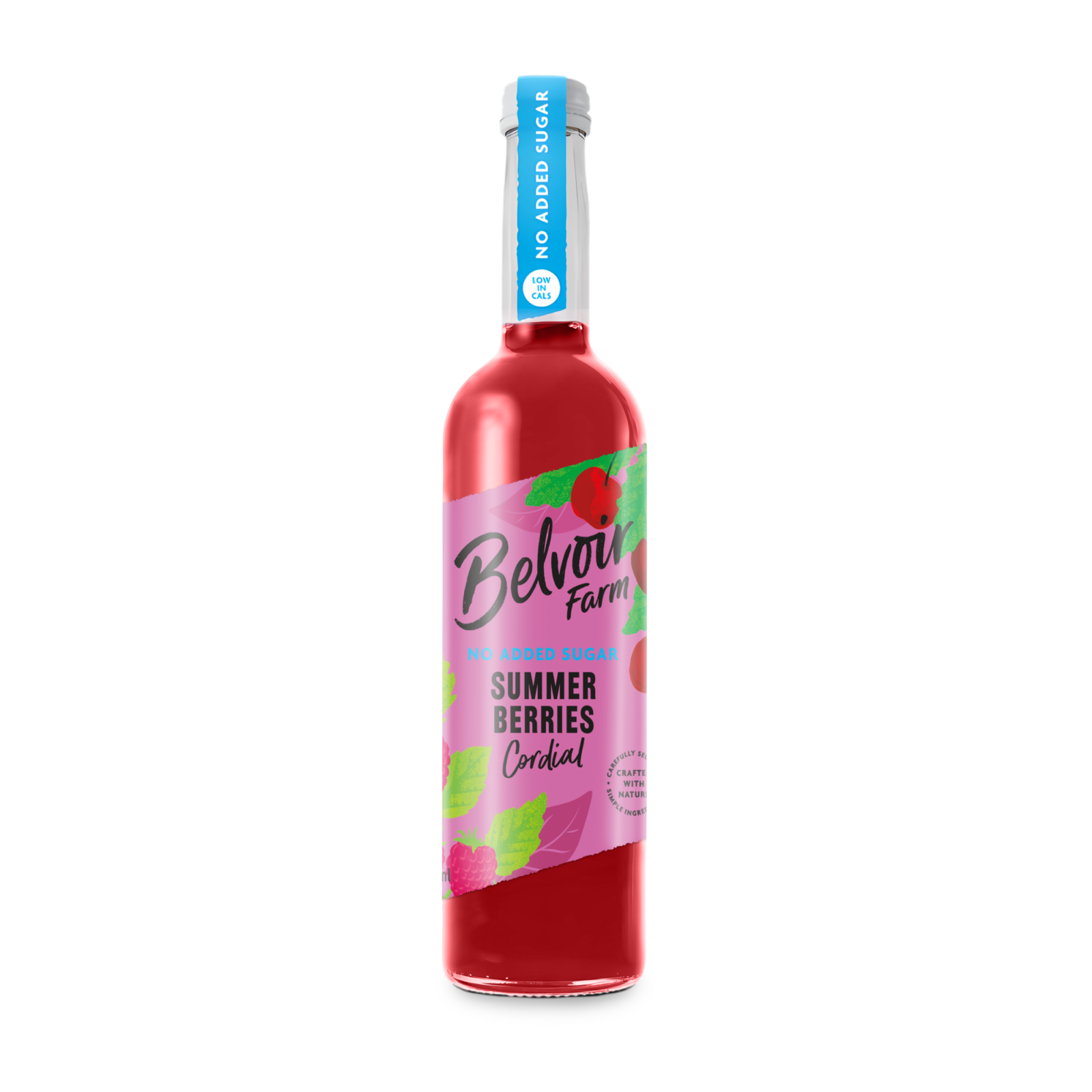 Belvoir no added sugar summer berries cordial (6x 500ml)
