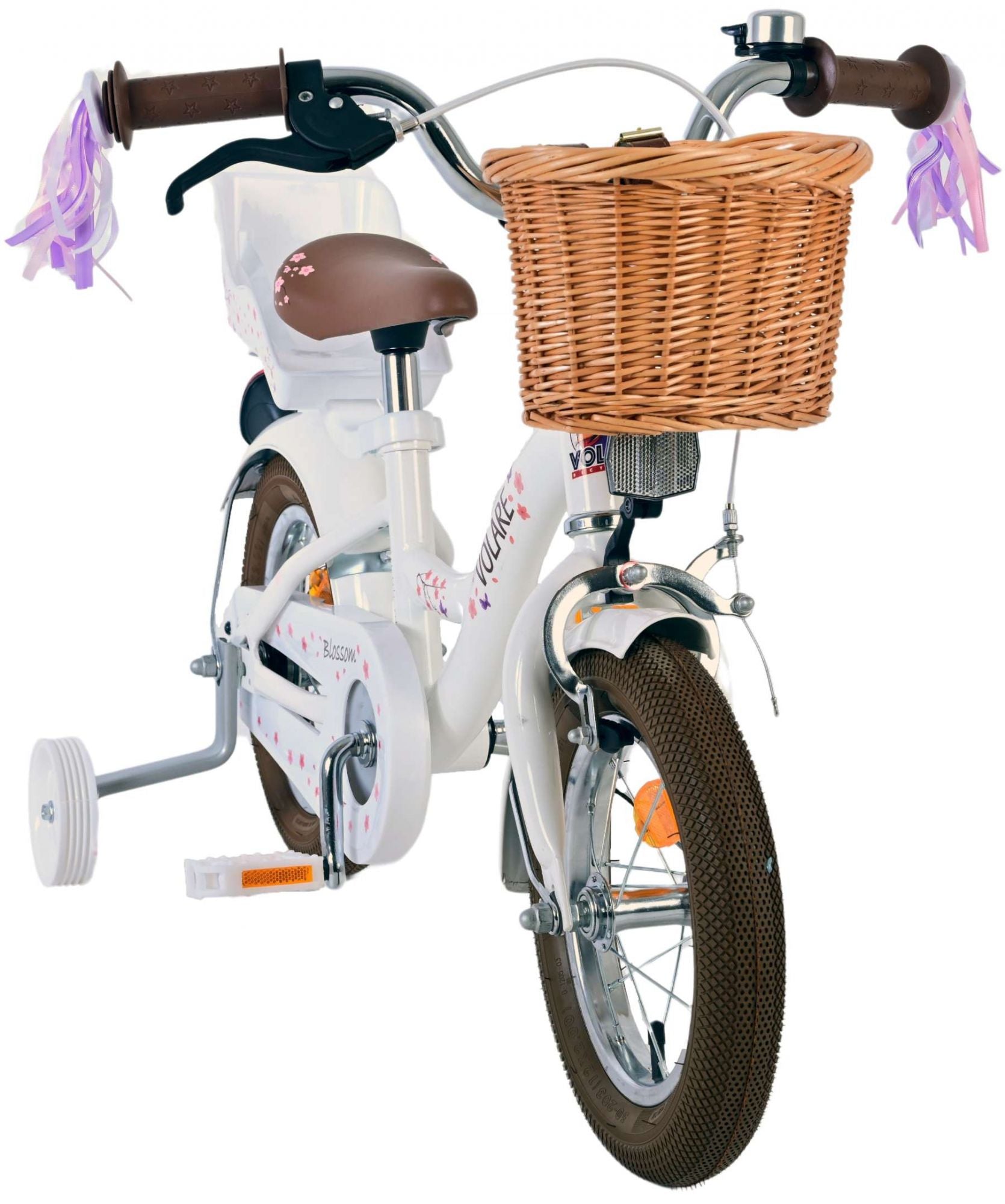 Volare bloesem kinderfiets - meisjes - 12 inch - wit