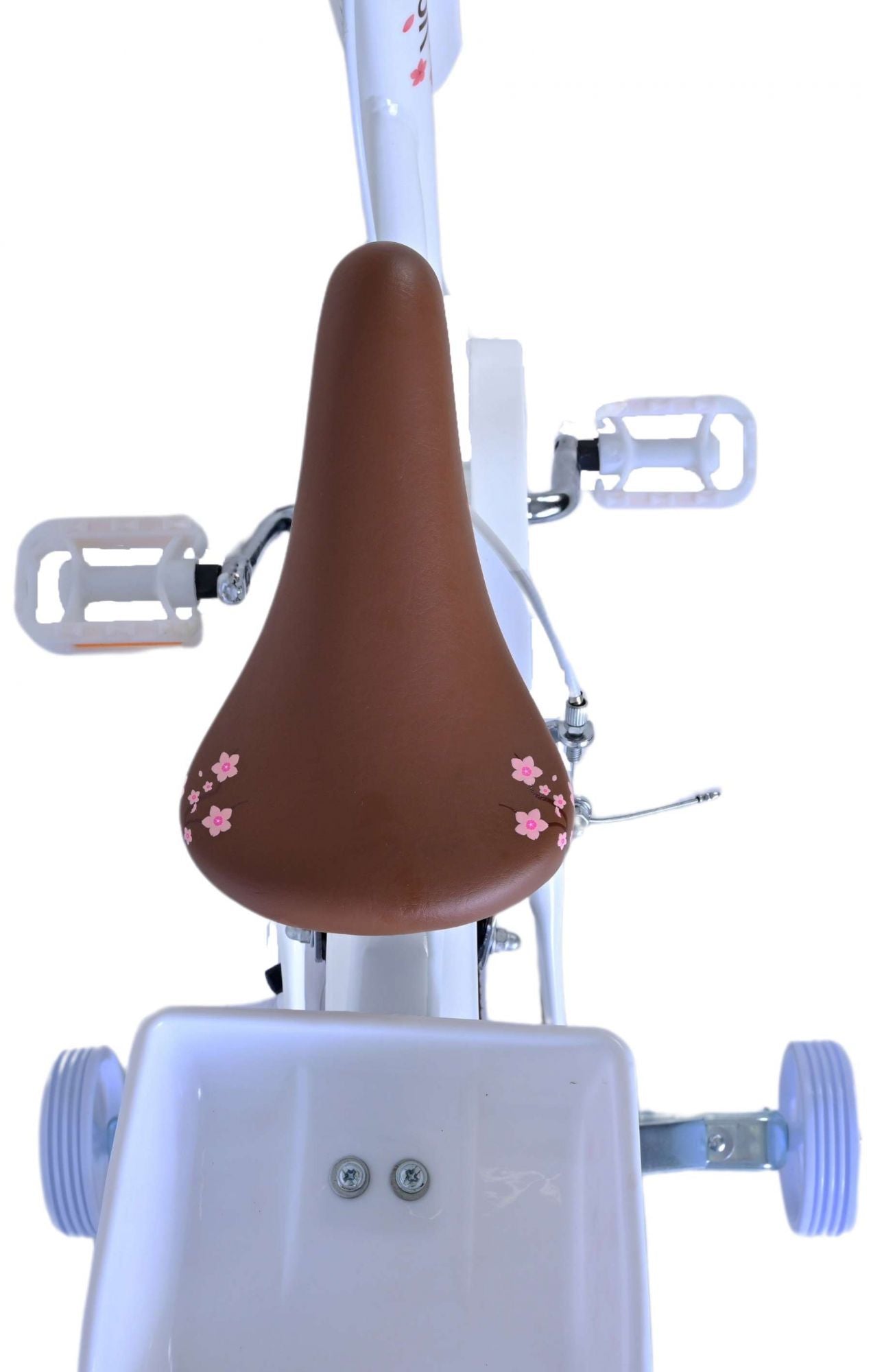 Volare bloesem kinderfiets - meisjes - 16 inch - wit - twee handremmen