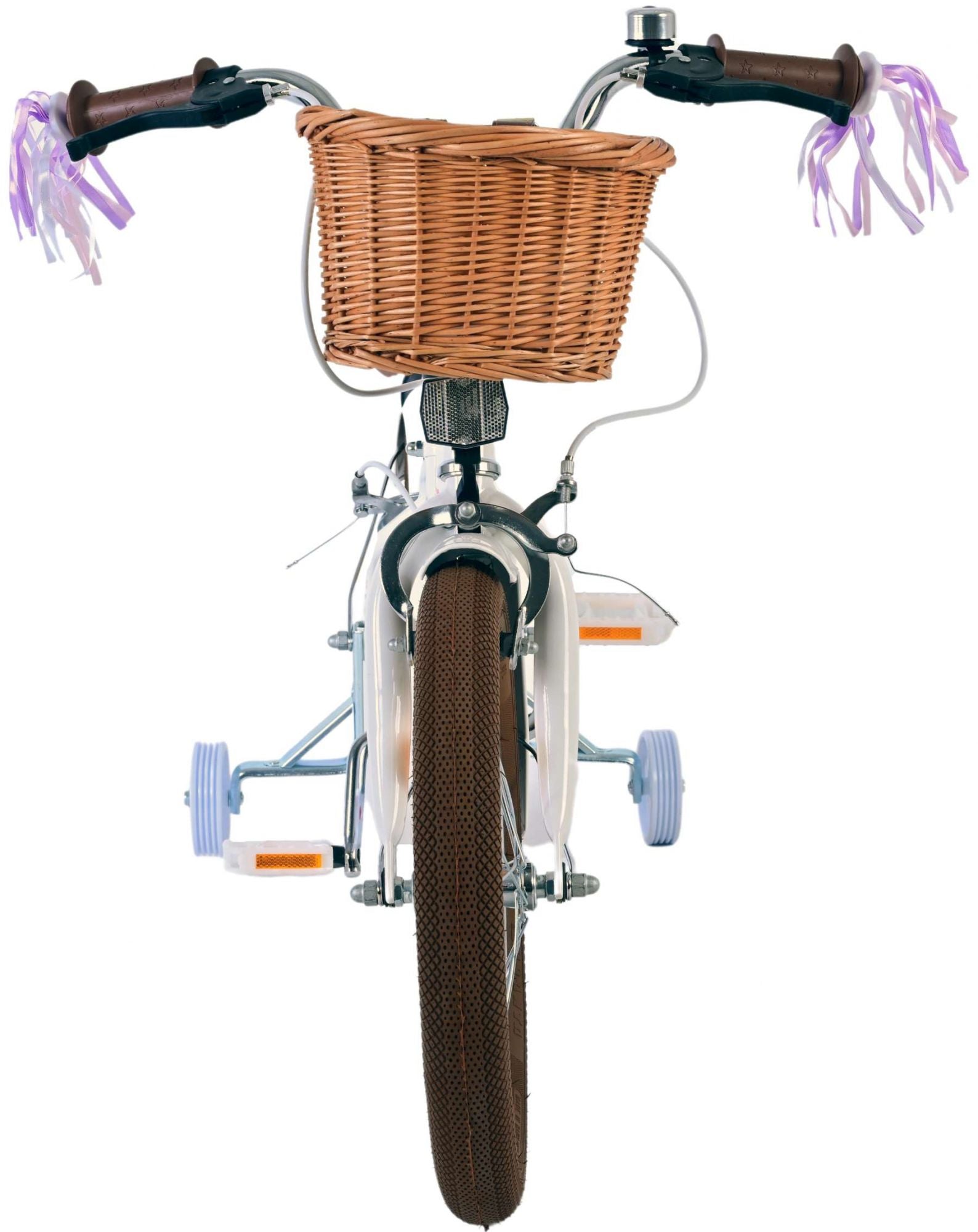 Volare bloesem kinderfiets - meisjes - 16 inch - wit - twee handremmen