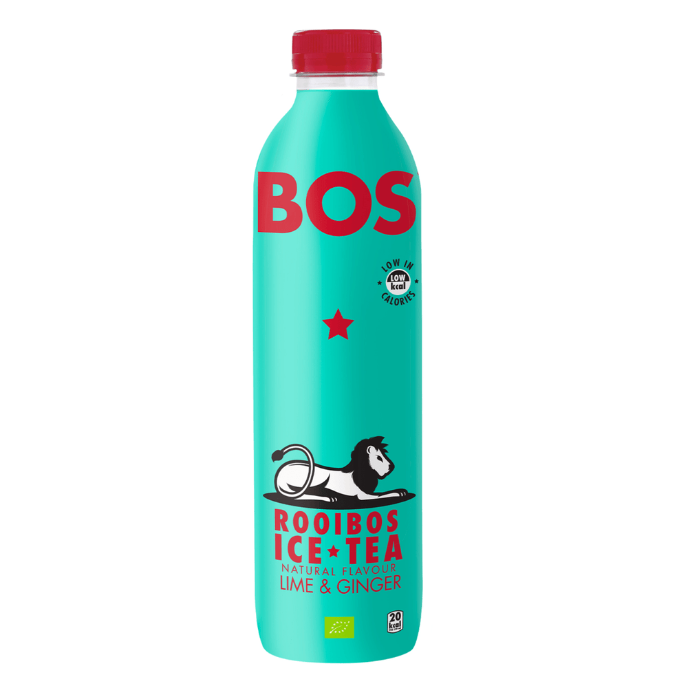 Bos ice tea lime ginger bio pet 6x 1000ml)