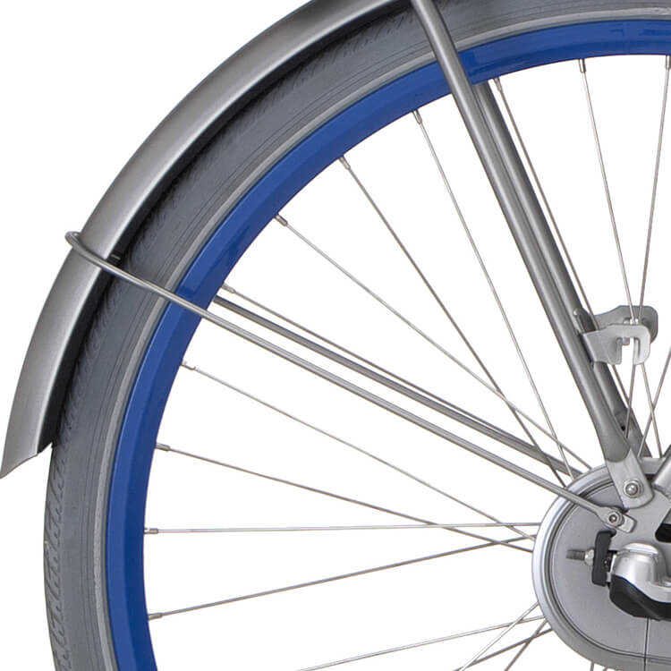 Cortina Spatbordstang achter 28 Milo schaduwzilver mat