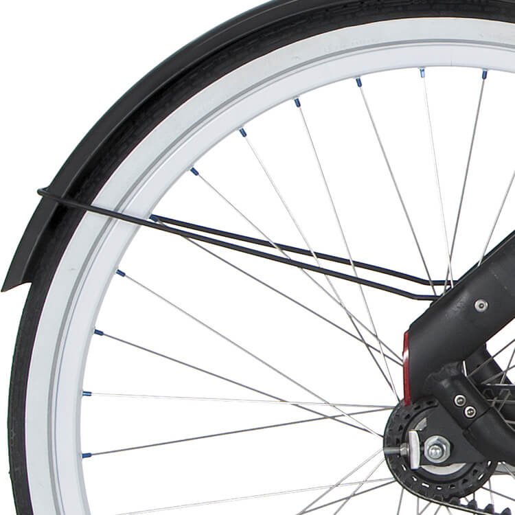 Cortina Spatbordstang achter 28 Blau zwart mat