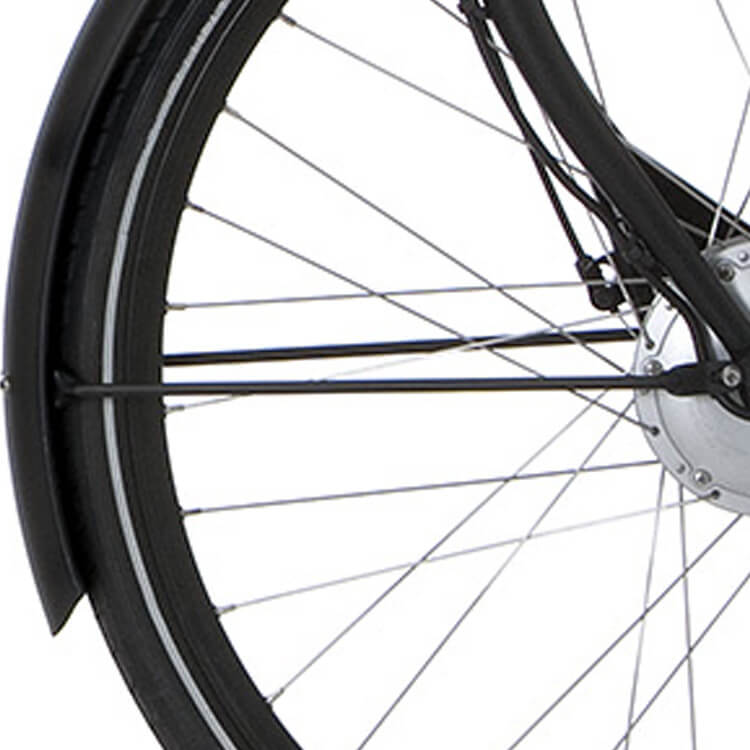 Cortina Spatbordstang voor 28 U1 E-U1 zwart mat