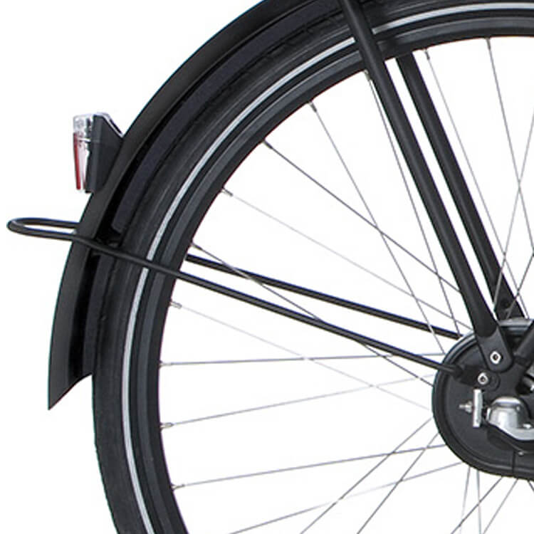 Cortina Spatbordstang achter 28 U1 E-U1 zwart mat