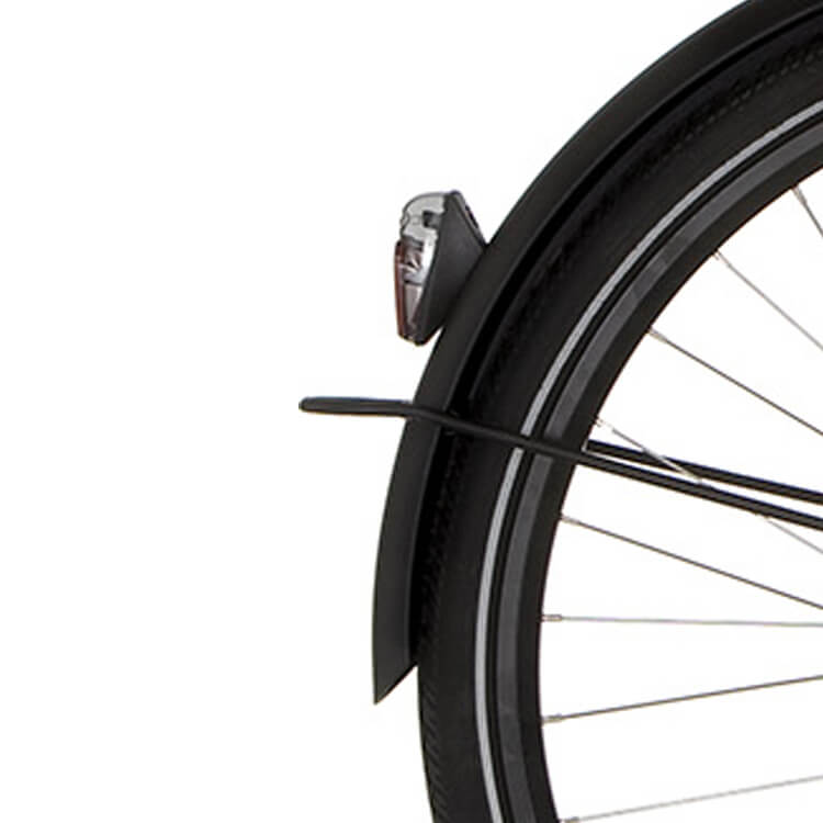 Cortina Spatbord achter 28 U1 zwart mat