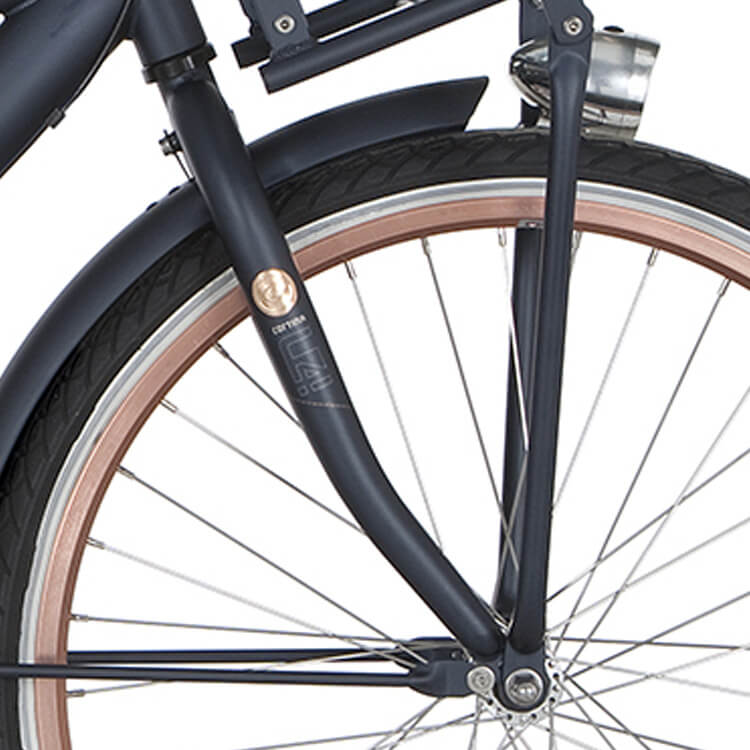 Cortina voorvork 26 U4 Jongens miljonair blauw mat