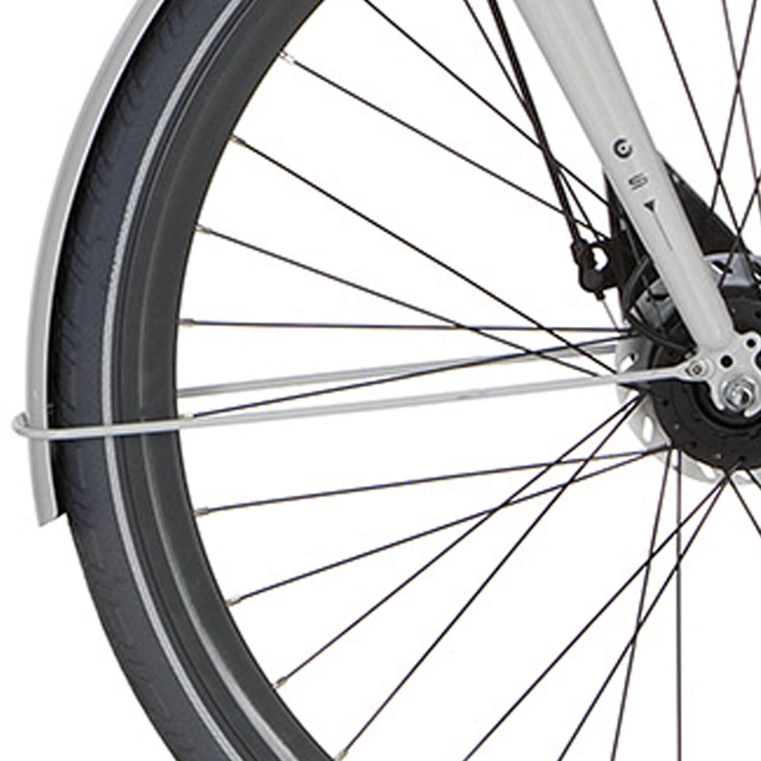 Cortina Spatbordstang voor 28 Speed ijsbal wit