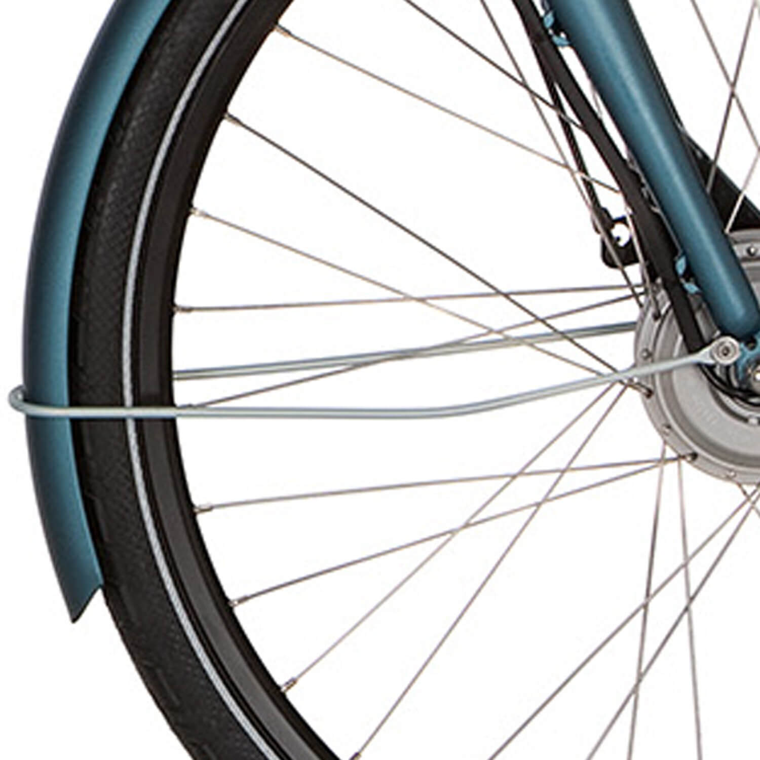 Cortina Spatbordstang voor 28 E-Yoya licht azuurblauw mat