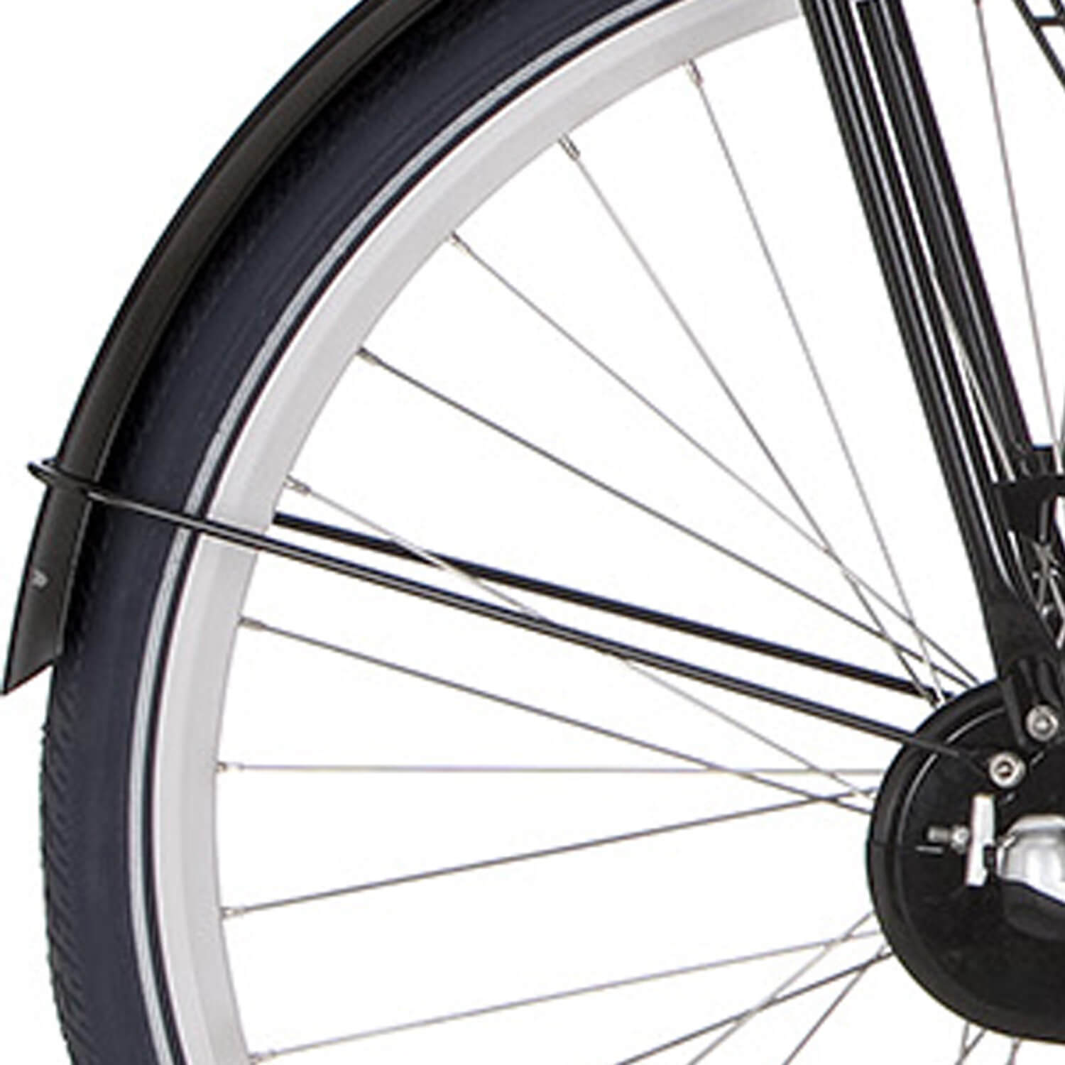 Cortina spatbordstang achter 28 milo zwart