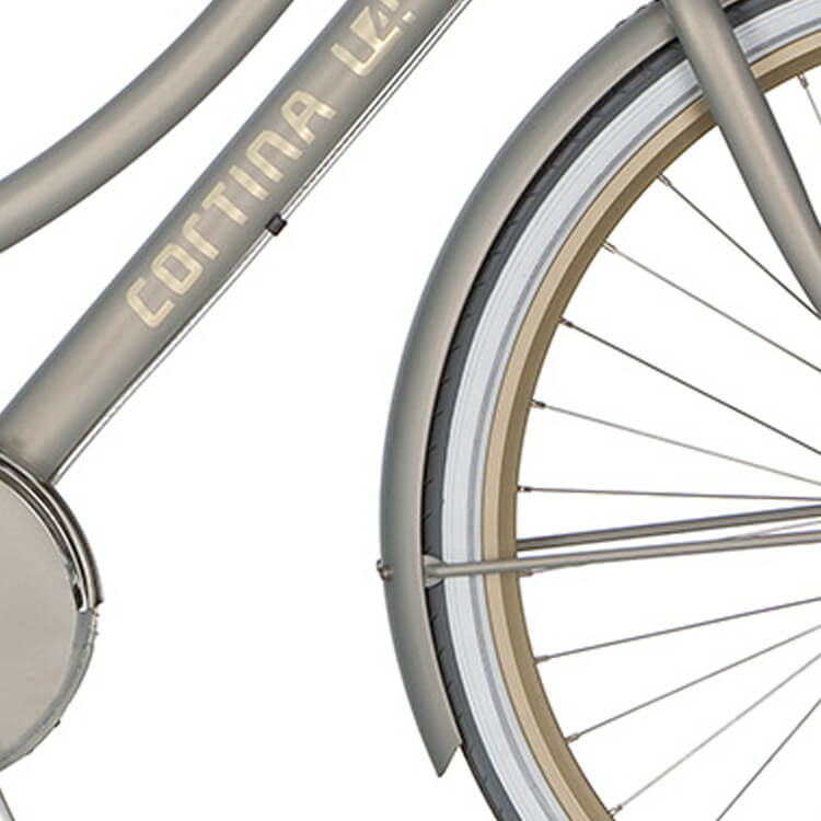 Cortina Spatbord voor 28 U4 portemonnee grijs mat