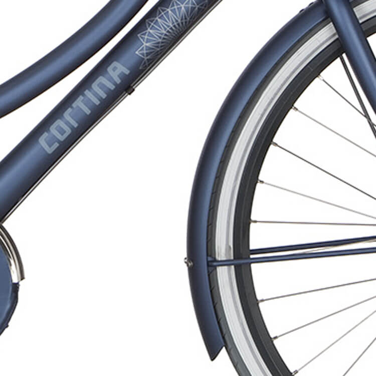 Cortina Spatbord voor 28 U4 polish blauw mat