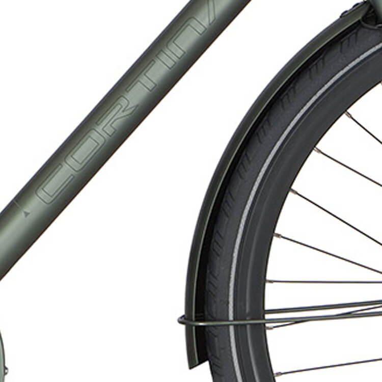 Cortina Spatbord voor 28 Speed mat titanisch groen