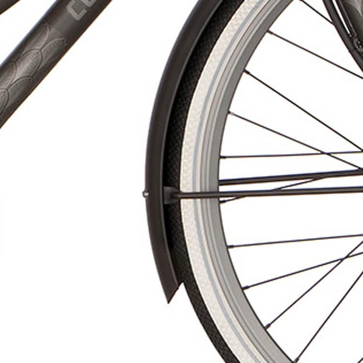 Cortina Spatbord voor 28 E-U4 zwart grafiet mat