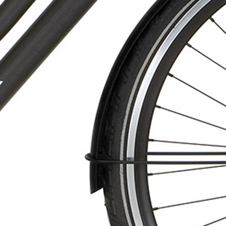 Cortina Spatbord voor 28 Speed gitzwart mat