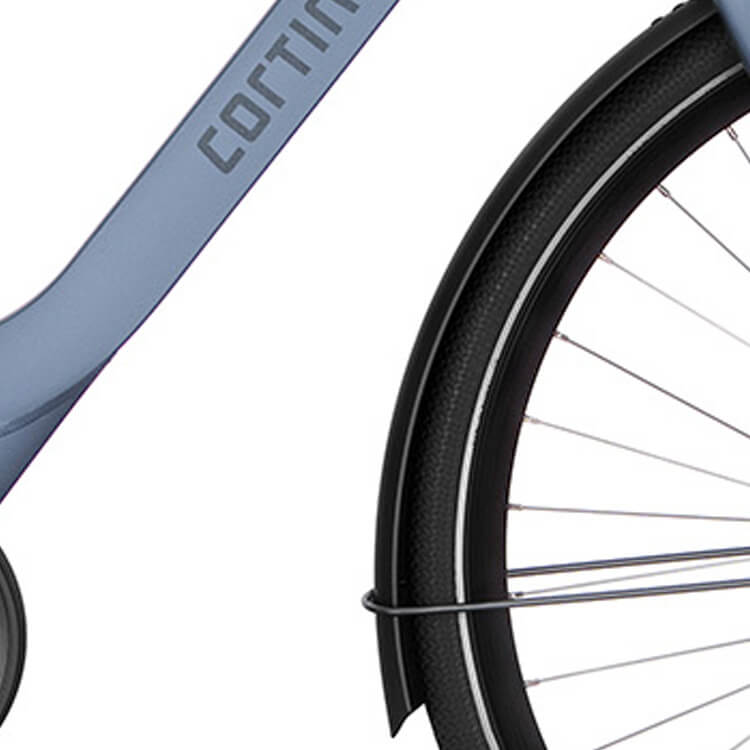 Cortina Spatbord voor 28 Common gitzwart mat