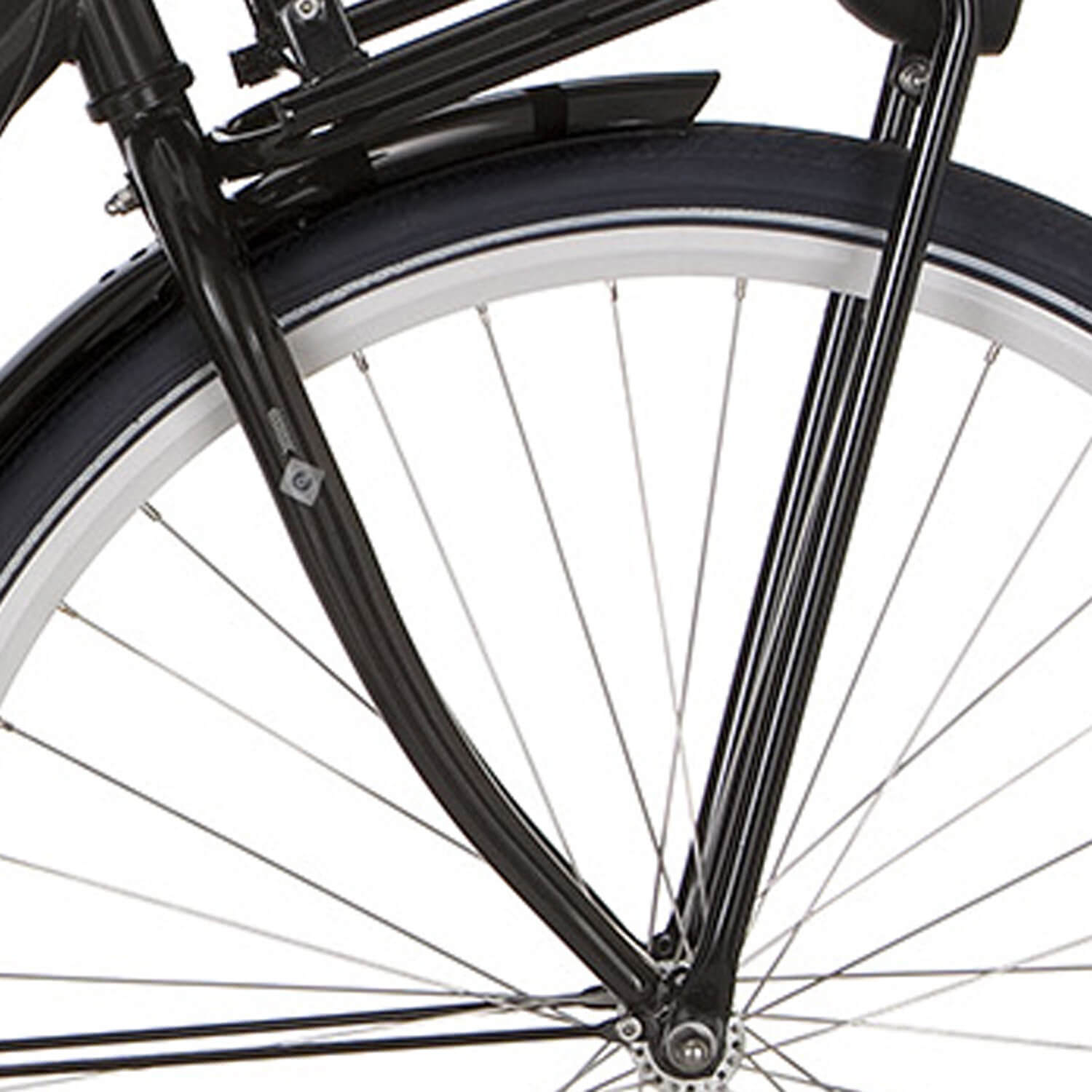 Cortina voorvork Milo D zwart