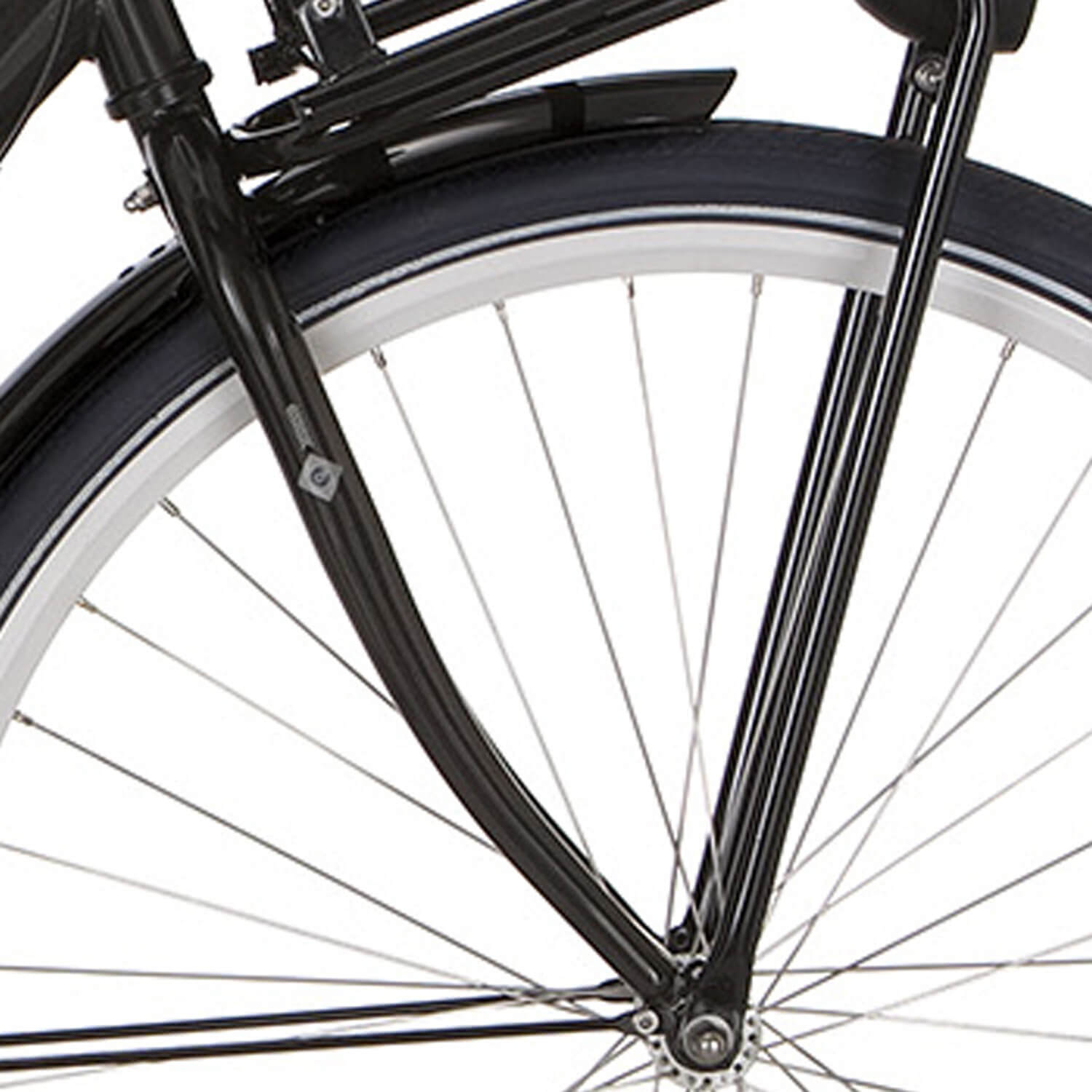 Cortina voorvork Milo H zwart