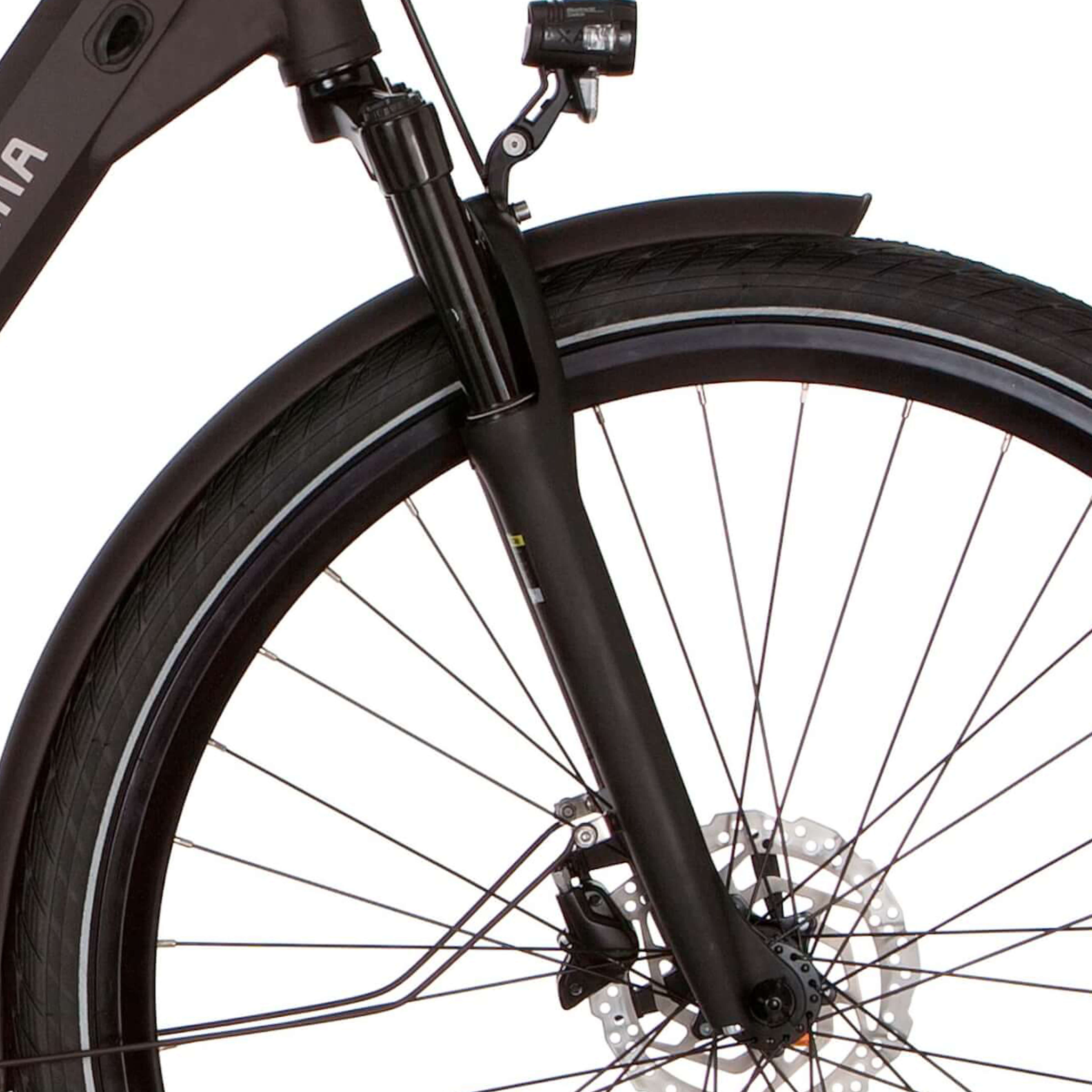 Cortina voorvork E-Octa N8 zwart mat