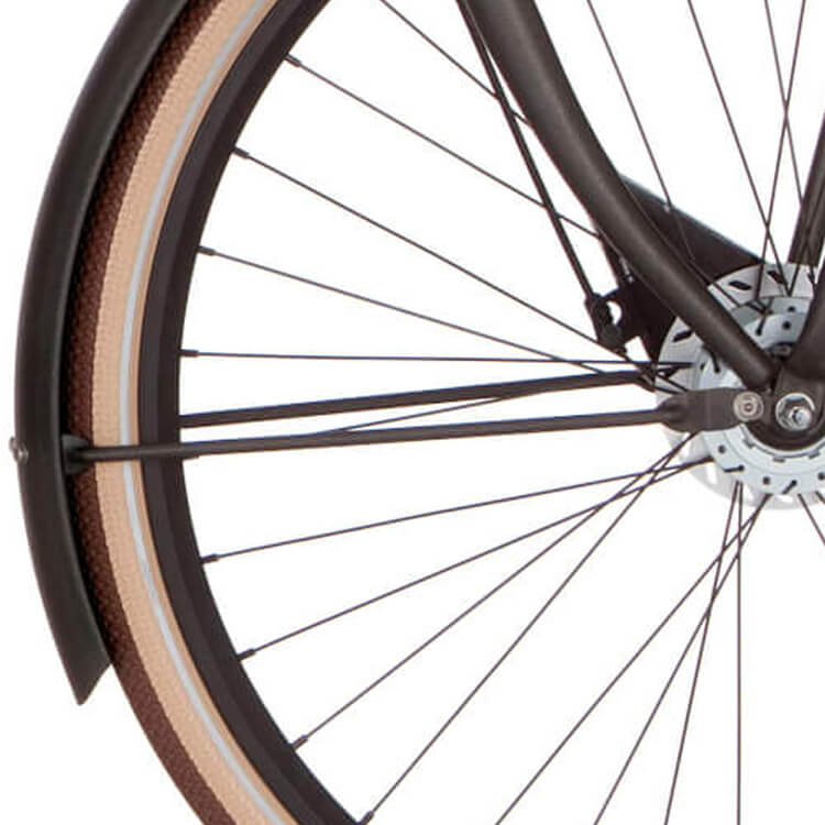 Cortina Spatbordstang voor 28 U4 zwart goud mat