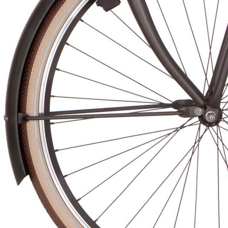 Cortina Spatbordstang voor 28 E-U4 zwart goud mat