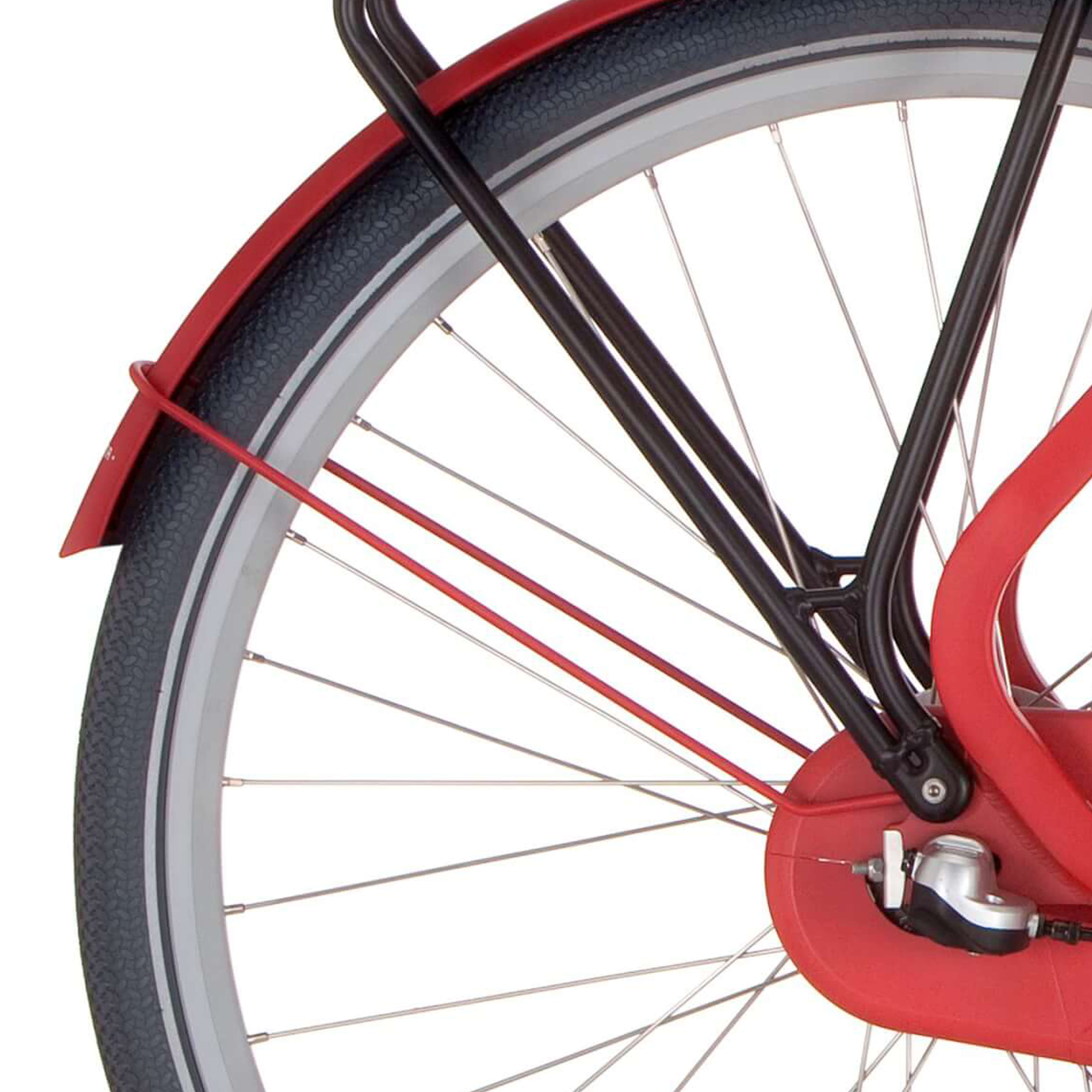 Cortina Spatbordstang achter 28 Common true red mat