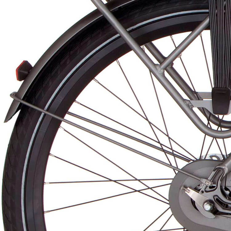 Cortina spatbordstang achter 28 e-octa loodmetaal