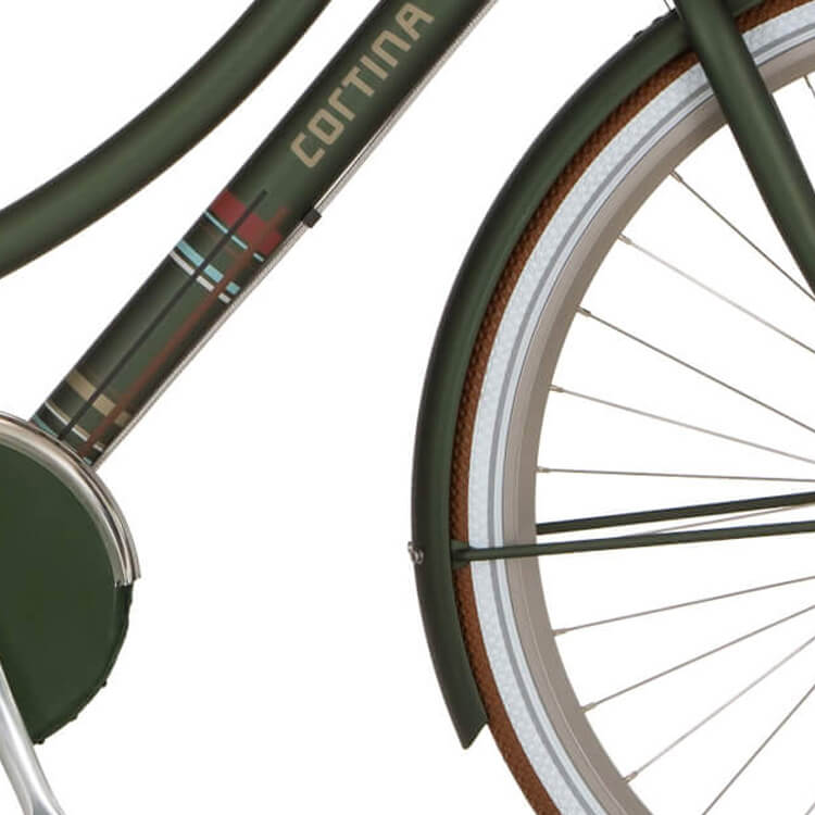 Cortina Spatbord voor 28 U4 jagergroen mat