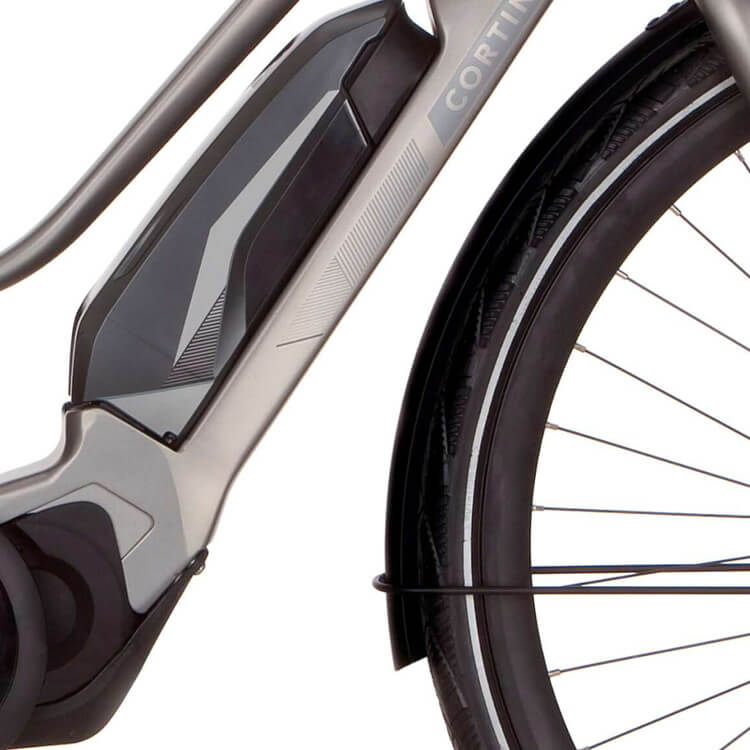 Cortina Spatbord voor 28 Mozzo gitzwart mat