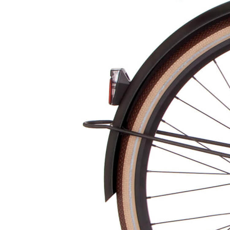 Cortina Mudguard rear 28 U4 black gold matt
