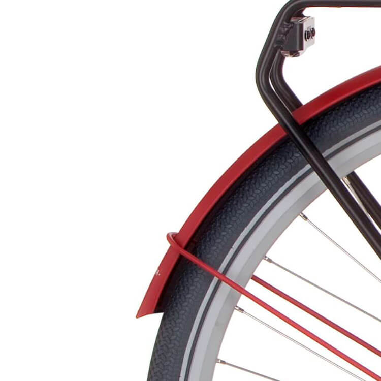 Cortina Spatbord achter 28 Common true red mat