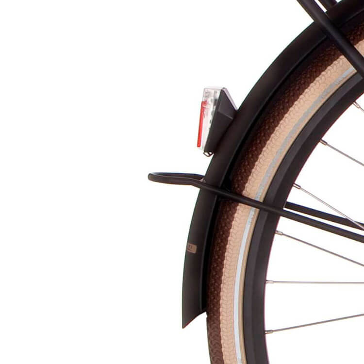 Cortina Rear Mudguard 28 E-U4 BF jet black matt