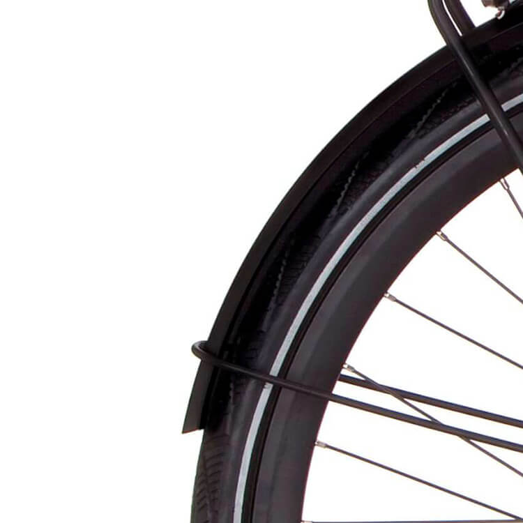 Cortina Spatbord achter 28 E-Mozzo gitzwart mat