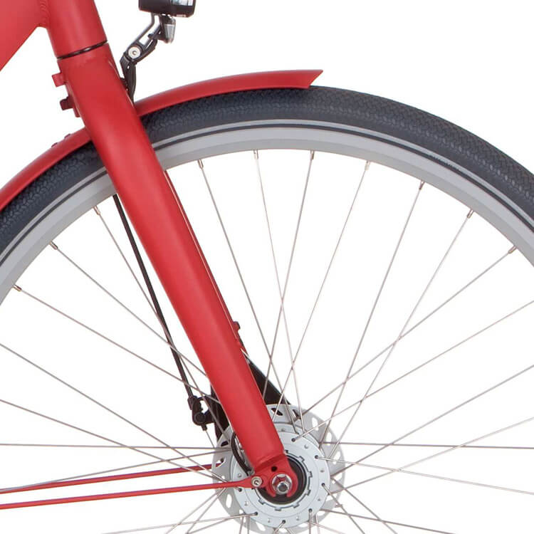 Cortina voorvork Common true red mat