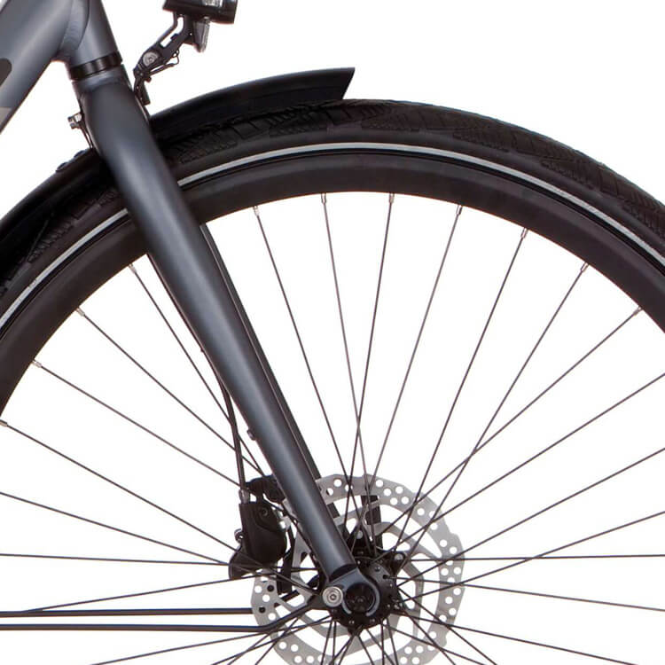 Cortina voorvork E-Mozzo titanium mat