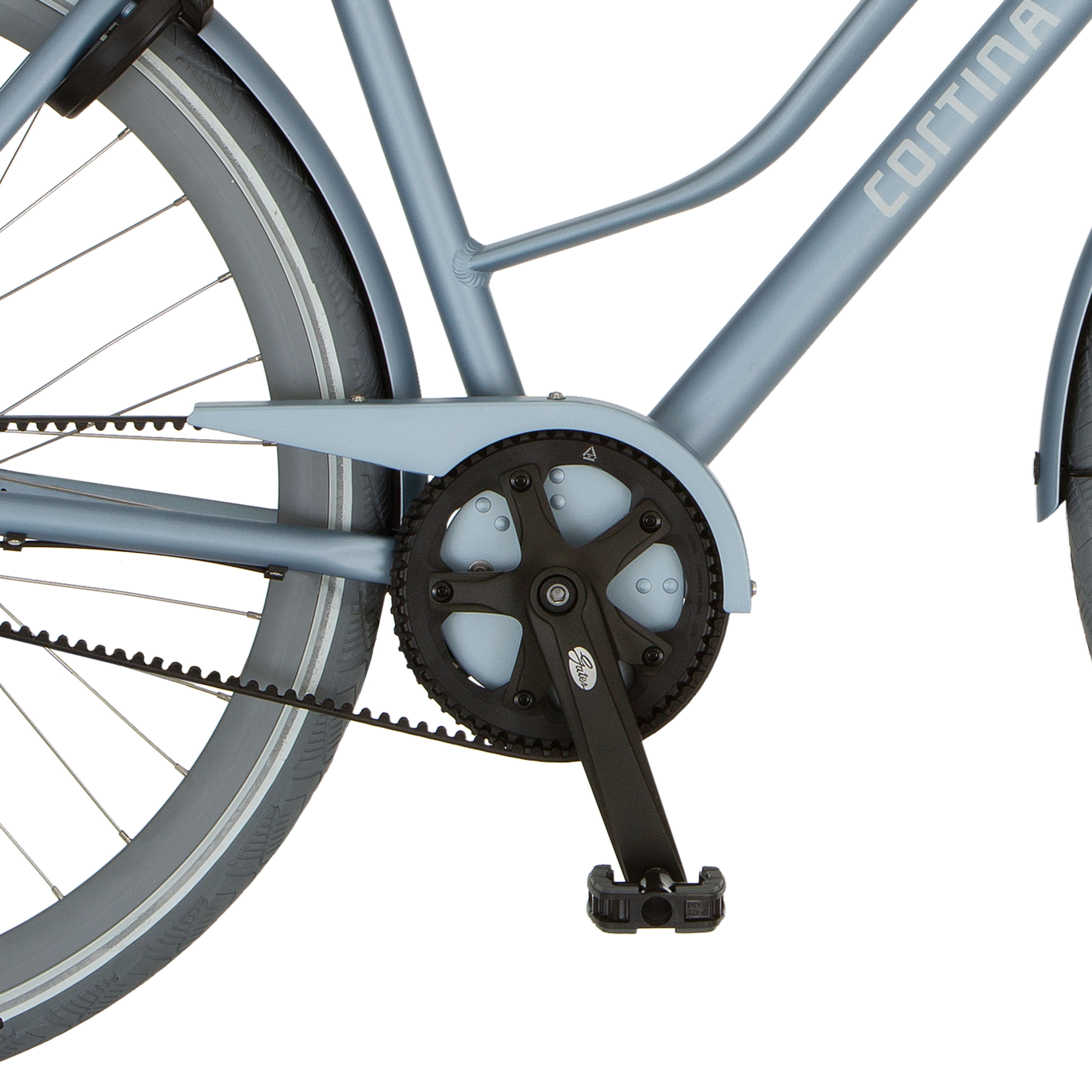 Cortina kettingscherm metaal blauw mat