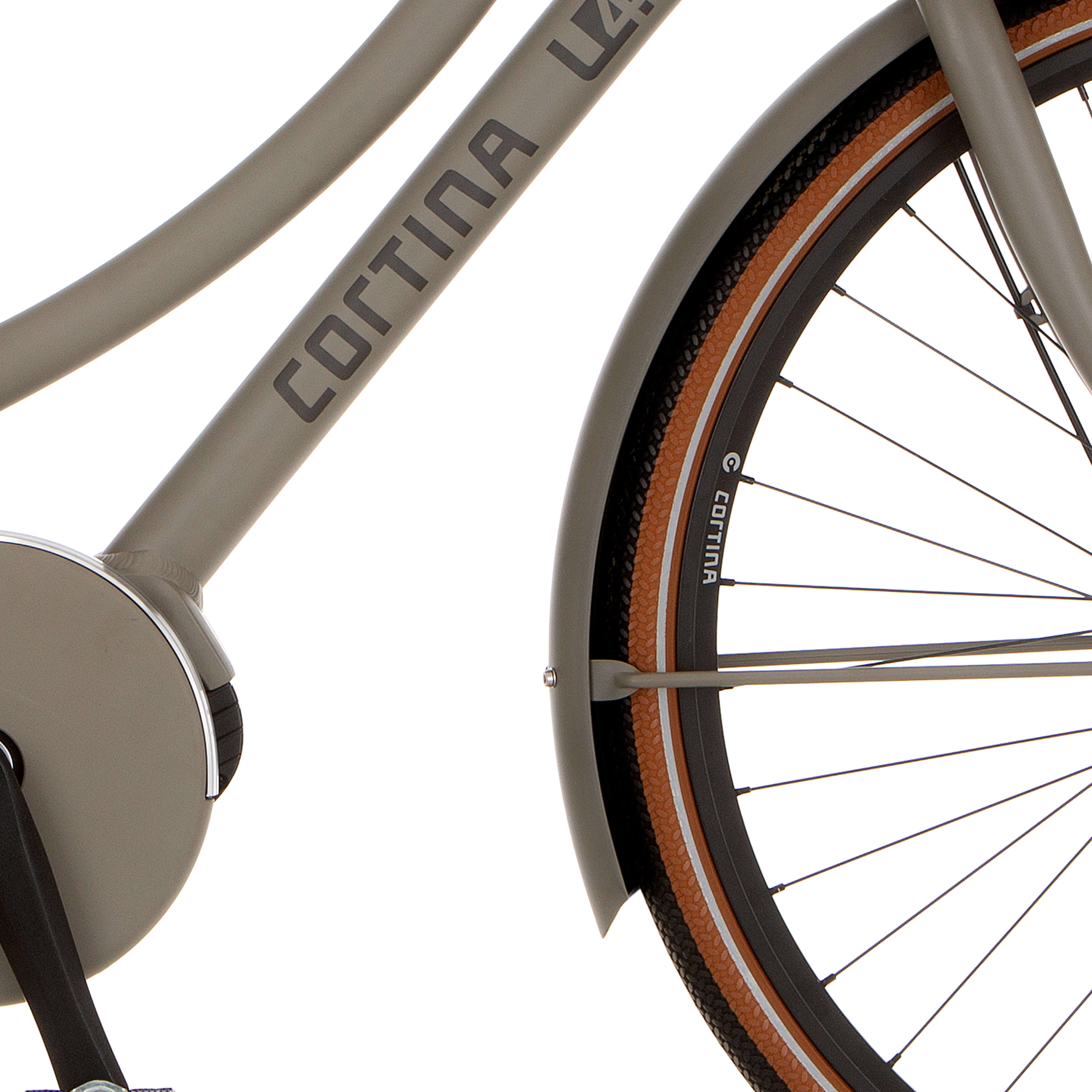 Cortina Spatbord voor 28 E-U4 kwartsgrijs mat