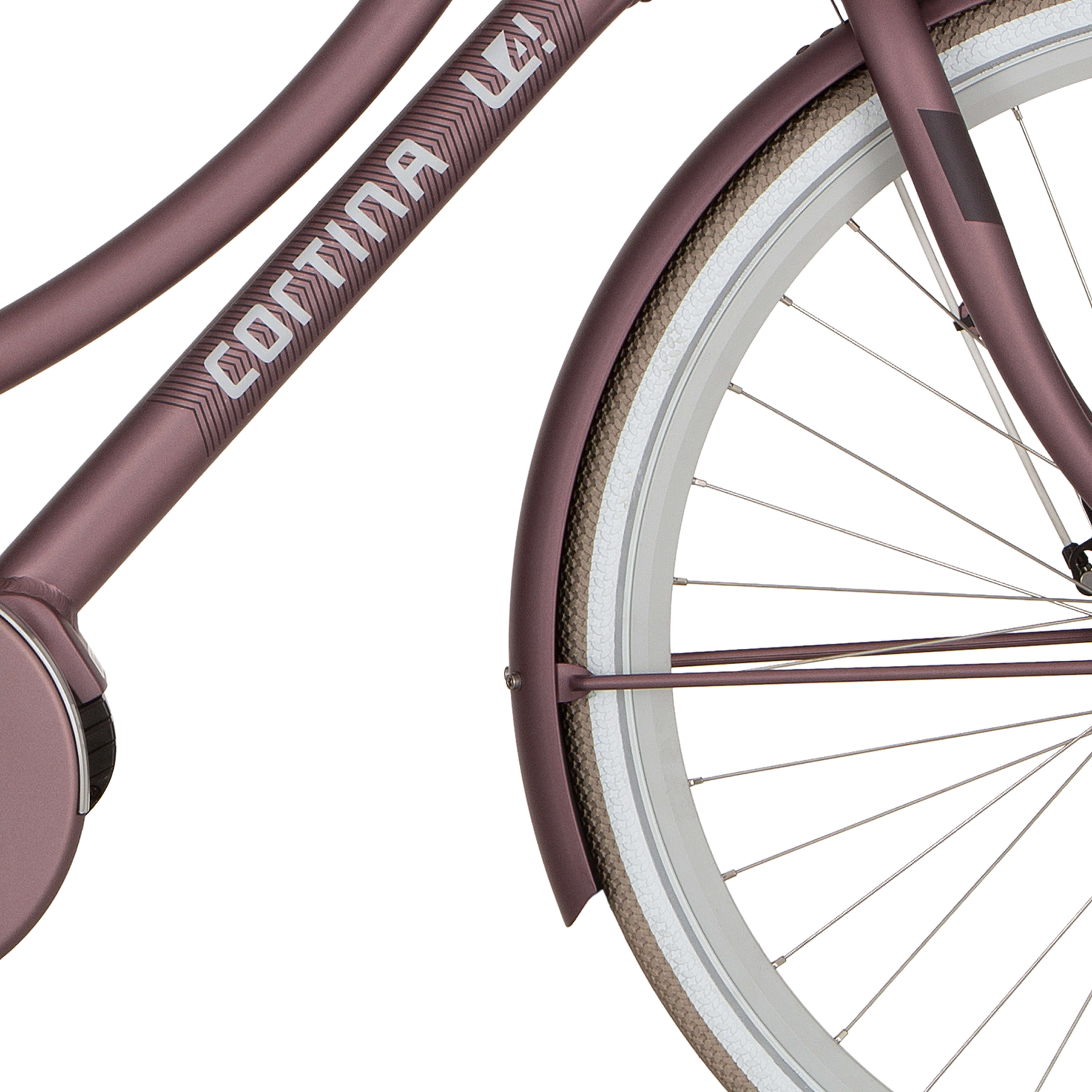 Cortina Spatbord voor 28 E-U4 pittig zilver mat