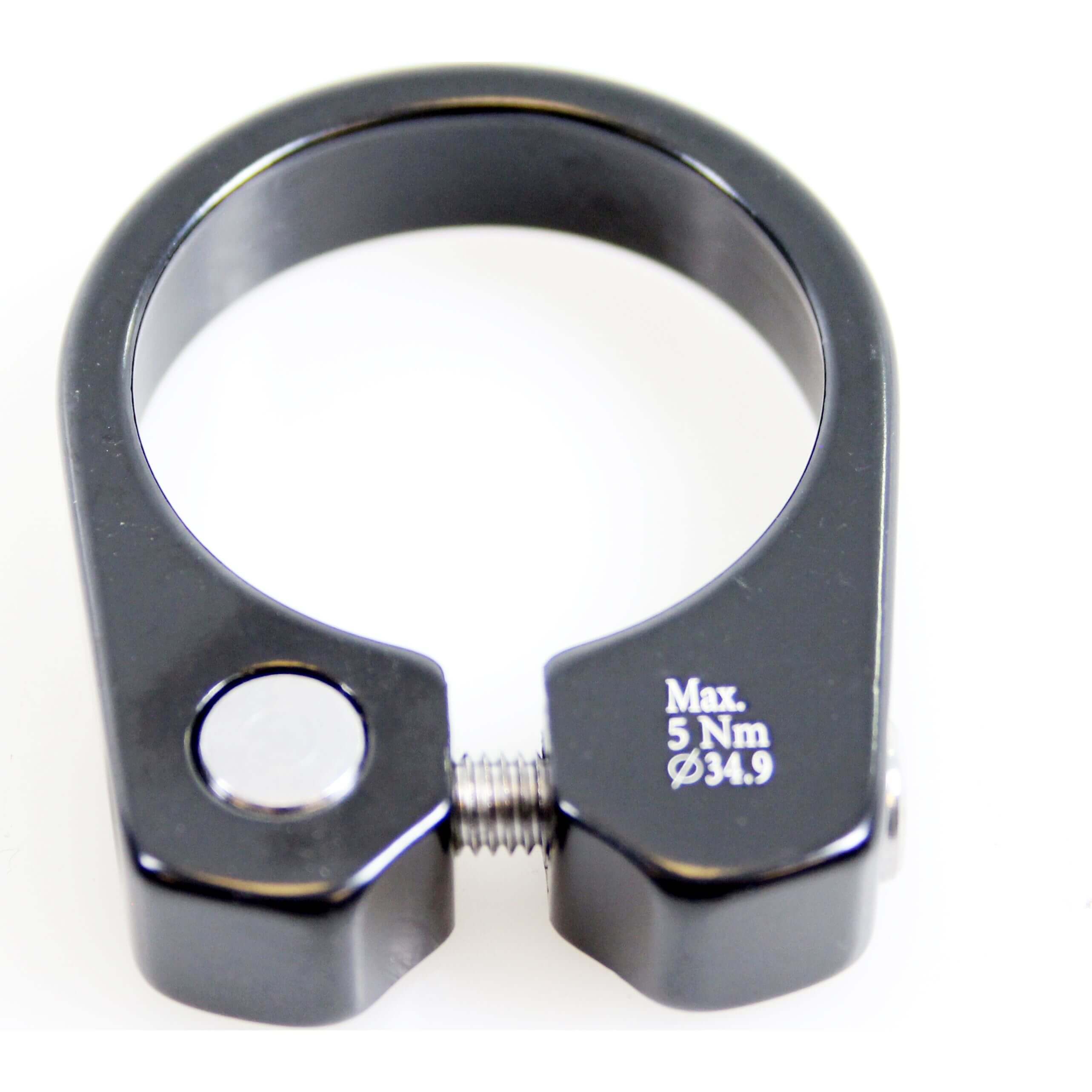 Cortina zadelpenklem 34,9 mm zwart+ bout