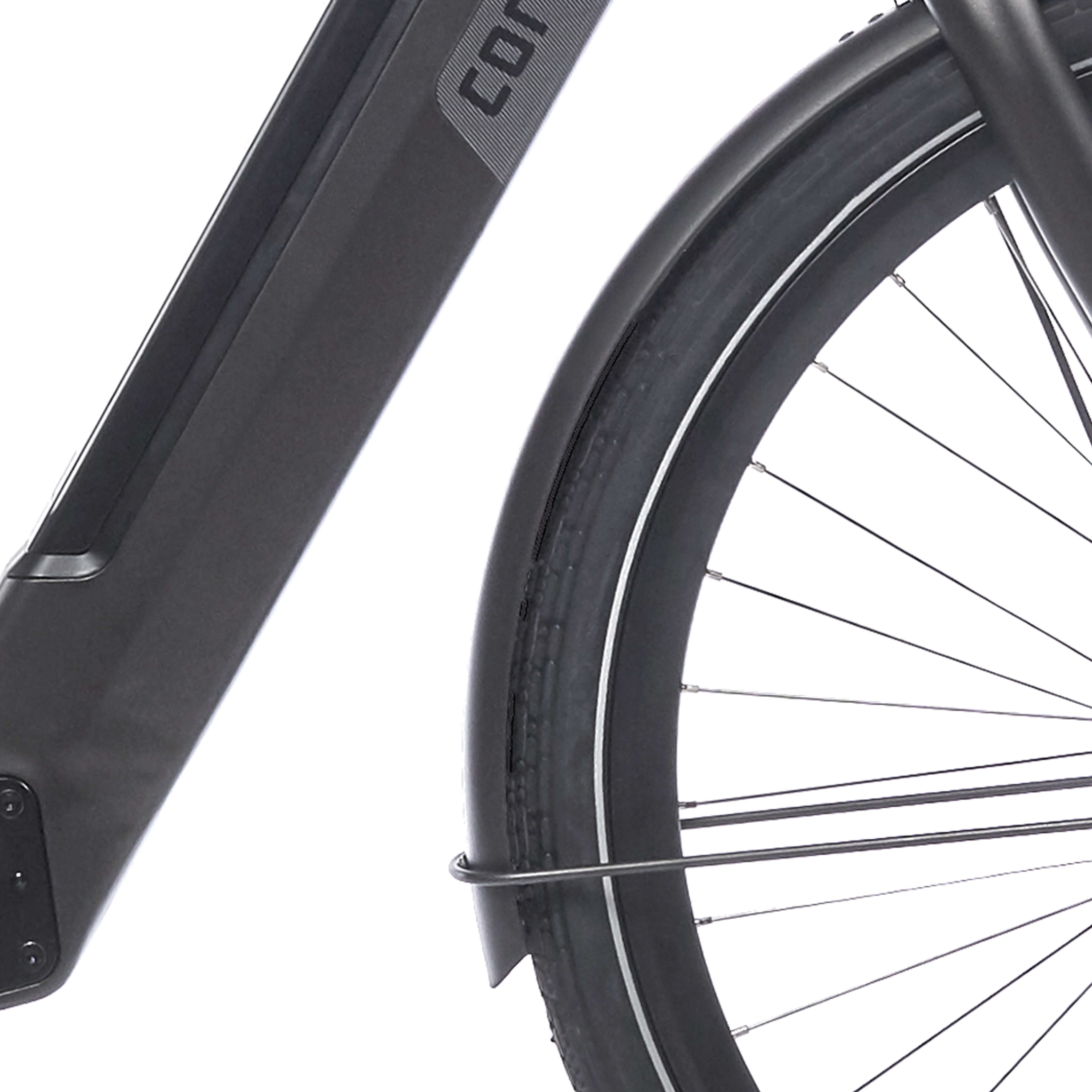 Cortina Spatbord voor 28 E-Nite zwart grafiet mat